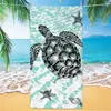 Tartaruga de Microfibra Lã Dupla Face Comércio Exterior Absorvente de Água Popular Toalha de Praia Secagem Rápida Estampa Digital Toalha de Banho Toalha de Praia