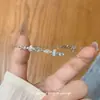 2026 Nuevo Diseño de Nicho Pulsera Tejida con Abalorios de Pedrería de Colores, Moda de Lujo Ligero, Joyería Versátil de Alta Gama