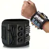 Soporta Etiquetado15-Pulsera Magnética Fuerte para Muñeca Accesorios para Carpintería y Electricidad Recogedor Magnético para Recoger Tornillos