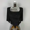Conjunto de Dos Piezas Versátil Corto Sexy Fruncido de Tirantes Ajustado Coreano Dongdaemun Transfronterizo + Cárdigan