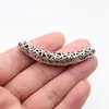 66X11X9.3Mm 7.6g Cor Prata Antiga Mais Vendido Exportação Acessórios DIY Tubo Curvo Oco