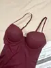 Mono Cruzado Moldeador Corporal Control de Abdomen para Mujer Corsé Postparto Moldeador de Cintura Sujetador Soporte de Senos Ropa Interior Base Rosa