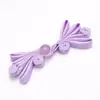 Botón de cierre de mariposa de cuatro agujeros con cuenta de jade para traje Tang, Hanfu, cheongsam, vestido de estilo chino, botón decorativo tejido a mano de tendencia nacional