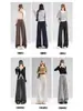Pantalones grises suaves de corte slim para mujer, nuevo estilo otoño 2026, holgados y estilizan, para figuras petite, en un estilo casual y suave