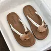 BonitasChanclas de Espiga Antideslizantes de Verano para Exteriores 2025 Moda de Playa Nuevas Pantuflas de Suela Suave para Verano