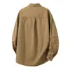2025 Nuevo Otoño Retro Japonés para Hombre Suelto Manga Larga Casual Ropa de Trabajo Americana Versátil Camisa Chaqueta