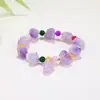 Populares en el comercio exterior, pulseras de cuentas hechas a mano para hombres y mujeres para aliviar la ansiedad, pulseras de la suerte del zodíaco de cristal natural europeas y americanas