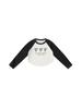 Frete Grátis Roupa Infantil Meninas Estilo Outono Roupa Íntima Tops para Meninas Camiseta Simples com Manga Raglan Camisa Básica Camisa de Manga Longa Infantil