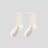 Calcetines Apilados con Borde Rizado para Mujer, Calcetines Transpirables de Algodón de Media Pantorrilla, Color Puro de Moda para Primavera y Verano, Delgados, Fábrica de Calcetines Zhuji al por Mayor