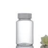 Botella Cápsula de Grado Alimenticio Transparente Escarchada Producto para el Cuidado de la Salud Botella de Vidrio Sellada Gran Capacidad Boca Ancha Gusano Pastillas Herbales