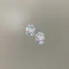 Modelo hexagonal de zircônia 2026 novo, corte fosco, pedra solta de zircônia de 6mm, extremamente brilhante, pode ser usado para brincos DIY e ear cuffs