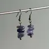 Pendientes de Cristal con Cuentas de Lapislázuli Fluorita Amatista Transfronterizos Europeos y Americanos Pendientes Creativos de Moda Estilo Étnico para Mujeres