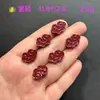 Contas da Fortuna de Areia Dourada Roxa de Alto Teor para Atrair Riqueza e Boa Sorte, com Acessórios de Rosa, Lótus e Cabacinha