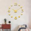 Reloj de Pared Creativo de Acrílico Divertido Estéreo de Corazón 3D Silencioso para Sala de Estar y Dormitorio Reloj de Pared de Lujo Accesible Moda