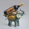 Suporte de Vinho Elefante Todo em Cobre Sala de Estar Gabinete de TV Gabinete de Vinho Decorações Enfeites Acessórios para Casa Presentes de Inauguração de Casa Novo Lar