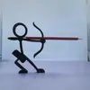 Porta Lápices Guerrero Stickman Impreso en 3D Soporte para Lápices Decoración Divertida Regalo Sorpresa Figura de Juguete de Moda Modelo