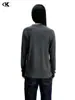 Camiseta Básica de Manga Larga de Color Sólido Estilo Americano 11Kn para Hombre y Mujer, Corte Holgado, Secado Rápido Antibacteriano de Lyocell, Cuello Redondo