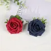 Ramillete de Boda Estilo Bosque para el Novio y los Padrinos, Flor de Bolsillo para Traje de Boda, Flor Artificial para Invitados de Banquete, Broche de Gypsophila