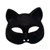 Explosões Transfronteiriças Máscara de Bola Sexy Pó Dourado Máscara de Mulher Gato Bar Baile de Máscaras Cospla Fantasia