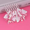 Pente de Noiva de Strass Novo da Coreia Joias Pente para Cabelo Coque com Laço Feminino Garfo de Cabelo Fabricante de Joias Atacado