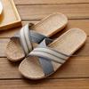 Sandalias y pantuflas para el hogar para mujer, primavera y otoño, verano, ratán, paja, interior, hogar, lino, antideslizantes, sin olor, pies, cuatro estaciones, venta al por mayor para hombres