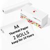 Papel térmico de secado rápido PhomemoM08F/M832/S821 para impresión de tatuajes (tamaño A4/A5/B5/Carta)