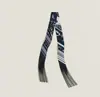 Bufanda con Borla Redonda 130*5 cm, Bufanda de Sarga de Seda Artificial, Cinta para el Cuello de Moda y Versátil, Lazo para Bolso
