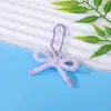 Llavero colgante con lazo floral de estilo fresco y colorido, ideal para colgar en el coche o en el bolso. Accesorios de arte con cuentas para parejas.