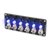 Panel de Interruptores para Vehículos Modificados de 12-24V Botón de Palanca Metálico para Instalación en Camiones, Vehículos de Carga, Accesorios Marinos y Uso Automotriz
