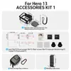 Adequado para Conjunto Protetor Gopro Hero 13, Película de Vidro Temperado, Capa de Silicone, Bolsa de Armazenamento, Acessórios Amazon Aliexpress