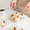 Caja Transparente Portátil Transfronteriza para Cupcakes de 4 Piezas, Copa para Muffins, Tarta de Huevo, Caja de Embalaje Blíster para Pastelería al Por Mayor