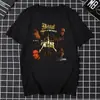 Camiseta Masculina Europeia Transfronteiriça Gangster Osso N Harmonia Camisa Retro Nostálgica Hip-Hop Clássica Unissex Camiseta Estilo Confortável Europeu e Americano