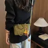 Bolso tipo cubo de tejido de alta gama para mujer, nuevo y elegante, estilo verano chic, de un solo hombro y cruzado