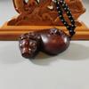 Mango de Palo de Rosa Olla Tallado en Madera Colgante del Zodiaco Adorno Cultural para Hombres Artesanía de Madera
