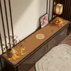 Novo Estilo Chinês Mesa de TV Tapete de Mesa Toalha de Mesa Vermelha Aparador Sem Lavagem Impermeável e à Prova de Óleo Couro Proteção de Bancada de Sapateira