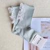 Calcetines k'sox de encaje fino de primavera y verano para damas, calcetines de algodón, calcetines importados dulces hasta el tubo, populares en la Puerta Este de Corea del Sur