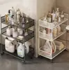Prateleira de armazenamento para banheiro, prateleira de armazenamento integrada de vários níveis para chão para banheiro, vaso sanitário, máquina de lavar e espaços estreitos