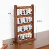 Soporte de Exhibición Simple de Joyería de Madera Maciza, Llavero Multicapa, Goma para el Cabello, Accesorio para el Cabello, Estante de Almacenamiento de Pulseras, Soporte de Exhibición de Joyería para Puestos