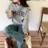 Sudadera Súper Caliente Otoño/Invierno para Mujer 2026 Nuevo Estilo Bestseller Moda Chic Estilo Americano Coreano Perezoso Primavera/Otoño Top Delgado