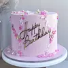 Decoração Lateral de Bolo Acrílica Estilo Ins Transfronteiriço Feliz Aniversário Decoração de Bolo Feliz Aniversário Suprimentos para Festa