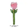 Dia das Mães Amor Flor Balão Jardim de Infância Presente para Mãe Mini Anel de Diamante Grande Rosa Balão de Filme de Alumínio