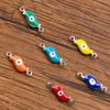 6 Cor 5x 16mm Acessórios de Jóias de Aço Cor de Aço Gota de Ervilha Óleo Olho Conector Charme Pulseira Acessórios