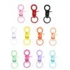 Accesorios de llavero de pintura de color diy al por mayor hebilla de pinza color macarrón hebilla de perro de aleación hebilla colgante para equipaje