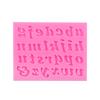 Molde de fondant DIY conjunto de 3 peças letras e números em inglês molde de silicone para assar bolo chocolate molde de argila ultraleve