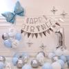 Decoración de Feliz Cumpleaños Diseño de Escena Fiesta de Primer Cumpleaños de Bebé para Niños Suministros de Globos Digitales Pared de Fondo