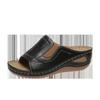 Nuevas Zapatillas Planas de Talla Grande Europeas y Americanas Versátiles Transfronterizas para Mujer Amazon Punta Abierta Cuña Mocasines Slip-on de Comercio Exterior