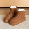 Botas de Neve com Salto Escondido Femininas 2026 Chegada Nova de Inverno Plus Veludo Espessado Casual Quente Sapatos de Algodão Tira de Fivela Nordeste Botas Curtas Femininas