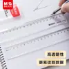 Oficina de Estudiante Mañana y Luz Regla Universal Regla de Medición y Dibujo Herramienta Auxiliar de Dibujo Acrílica Arl96004