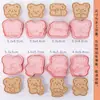 Mini Moldes para Galletas de Dibujos Animados Sanrio Hogareños Moldes de Sandía Estéreo 3D Corte a Presión Horneado de Fondant Hecho a Mano