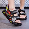 Sandálias para meninos 2023 Novos sapatos de praia infantis de verão, médios e grandes, sapatos masculinos da moda, sola macia e antiderrapante para meninos pequenos